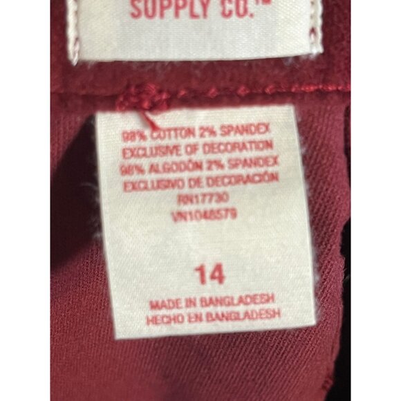 Retro Studded Velvet Mini Skirt 14 Burgundy Y2K Chic Grunge Punk Skater Festive - Picture 9 of 10